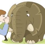 Female-Animation-Whispering-to-An-Elephant