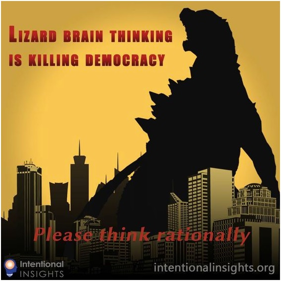 Lizard brain thinking is killing democracy